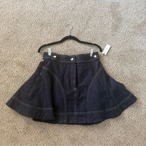 Anthropologie Indigo Denim Skirt